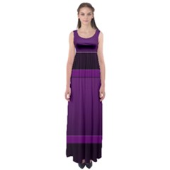 Board Purple Line Empire Waist Maxi Dress