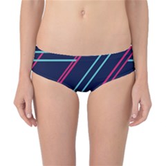 Flag Blue Orange Circle Polka Hole Space Classic Bikini Bottoms