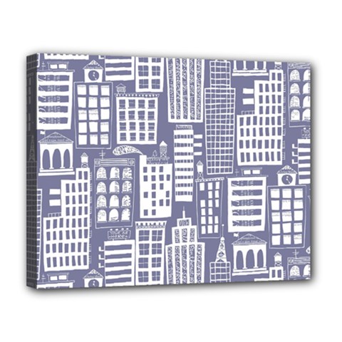 Building Citi Town Cityscape Canvas 14  x 11 