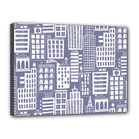 Building Citi Town Cityscape Canvas 16  x 12 