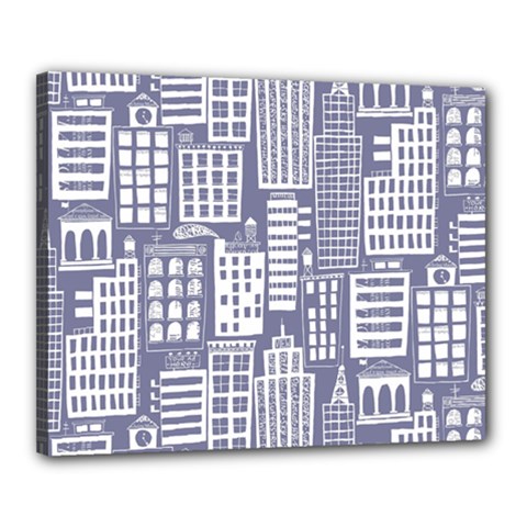 Building Citi Town Cityscape Canvas 20  x 16 