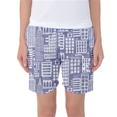 Building Citi Town Cityscape Women s Basketball Shorts