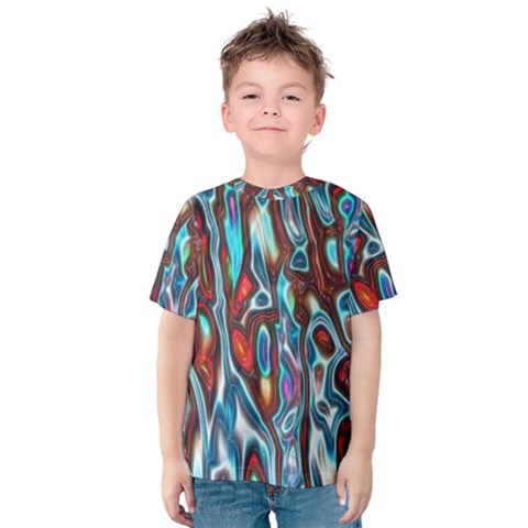 Dizzy Stone Wave Kids  Cotton Tee by Mariart