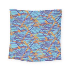 Geometric Line Cable Love Square Tapestry (small)