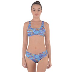 Geometric Line Cable Love Criss Cross Bikini Set by Mariart