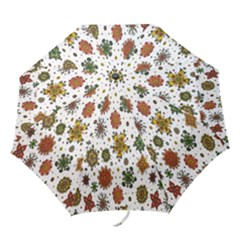 Flower Floral Sunflower Rose Pattern Base Folding Umbrellas by Mariart