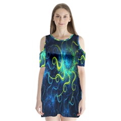 Electricsheep Mathematical Algorithm Displays Fractal Permutations Shoulder Cutout Velvet  One Piece by Mariart