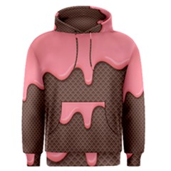 Ice Cream Pink Choholate Plaid Chevron Men s Pullover Hoodie