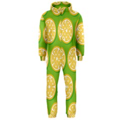 Lime Orange Yellow Green Fruit Hooded Jumpsuit (men)  by Mariart