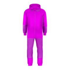 Line Pink Hooded Jumpsuit (kids)