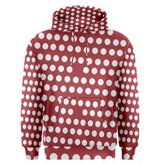 Pink White Polka Dots Men s Pullover Hoodie