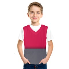 Red Gray Flag Line Horizontal Kids  Sportswear