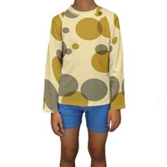 Polka Dots Kids  Long Sleeve Swimwear