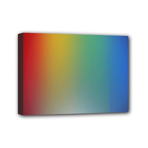 Rainbow Flag Simple Mini Canvas 7  X 5 