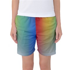 Rainbow Flag Simple Women s Basketball Shorts