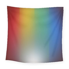 Rainbow Flag Simple Square Tapestry (large) by Mariart