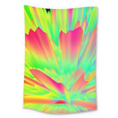 Screen Random Images Shadow Green Yellow Rainbow Light Large Tapestry by Mariart