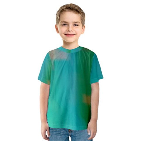 Shadow Faintly Faint Line Green Kids  Sport Mesh Tee by Mariart