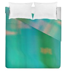 Shadow Faintly Faint Line Green Duvet Cover Double Side (queen Size)