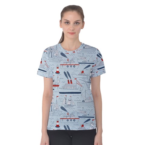 Ships Sails Women s Cotton Tee by Mariart