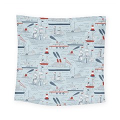 Ships Sails Square Tapestry (small)