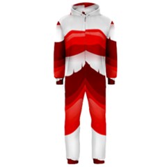 Smile Lips Transparent Red Sexy Hooded Jumpsuit (men) 
