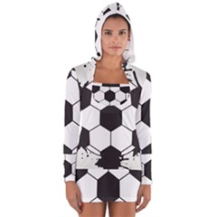 Soccer Camp Splat Ball Sport Women s Long Sleeve Hooded T-shirt