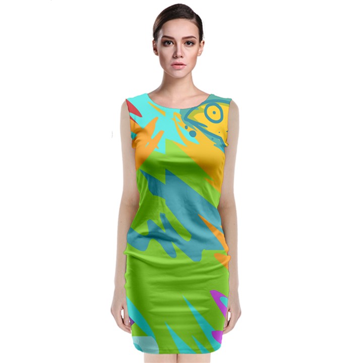 Skatepark Seaworld Fish Classic Sleeveless Midi Dress