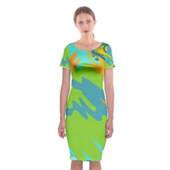 Skatepark Seaworld Fish Classic Short Sleeve Midi Dress by Mariart