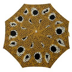 Surface Patterns Spot Polka Dots Black Straight Umbrellas