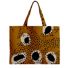 Surface Patterns Spot Polka Dots Black Zipper Mini Tote Bag by Mariart