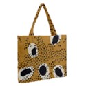 Surface Patterns Spot Polka Dots Black Medium Zipper Tote Bag View2