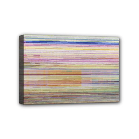 Shadow Faintly Faint Line Included Static Streaks And Blotches Color Mini Canvas 6  X 4  by Mariart