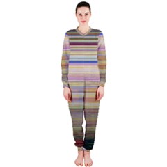Shadow Faintly Faint Line Included Static Streaks And Blotches Color Onepiece Jumpsuit (ladies) 