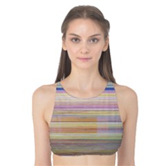 Shadow Faintly Faint Line Included Static Streaks And Blotches Color Tank Bikini Top by Mariart