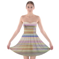 Shadow Faintly Faint Line Included Static Streaks And Blotches Color Strapless Bra Top Dress