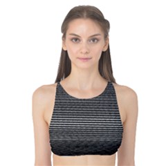 Shadow Faintly Faint Line Included Static Streaks And Blotches Color Gray Tank Bikini Top by Mariart