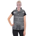 Shadow Faintly Faint Line Included Static Streaks And Blotches Color Gray Women s Button Up Puffer Vest View1