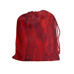 Stone Red Volcano Drawstring Pouches (extra Large) by Mariart