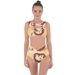 Happy Cartoon Baby Lion Bandaged Up Bikini Set  by Catifornia