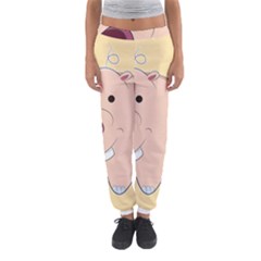 Happy Cartoon Baby Hippo Women s Jogger Sweatpants by Catifornia