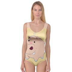 Happy Cartoon Baby Hippo Princess Tank Leotard 