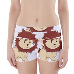 Happy Cartoon Baby Lion Boyleg Bikini Wrap Bottoms by Catifornia