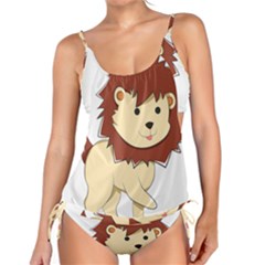 Happy Cartoon Baby Lion Tankini by Catifornia