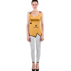 Yellow Cat Egg Onepiece Catsuit by Catifornia
