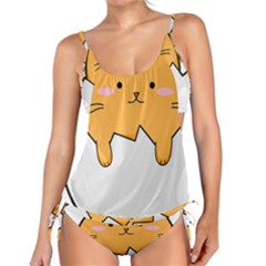 Yellow Cat Egg Tankini by Catifornia