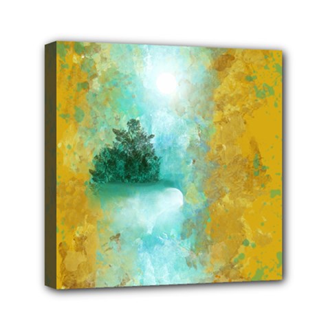 Turquoise River Mini Canvas 6  X 6  by digitaldivadesigns