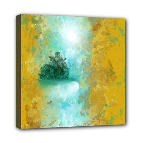 Turquoise River Mini Canvas 8  X 8  by digitaldivadesigns