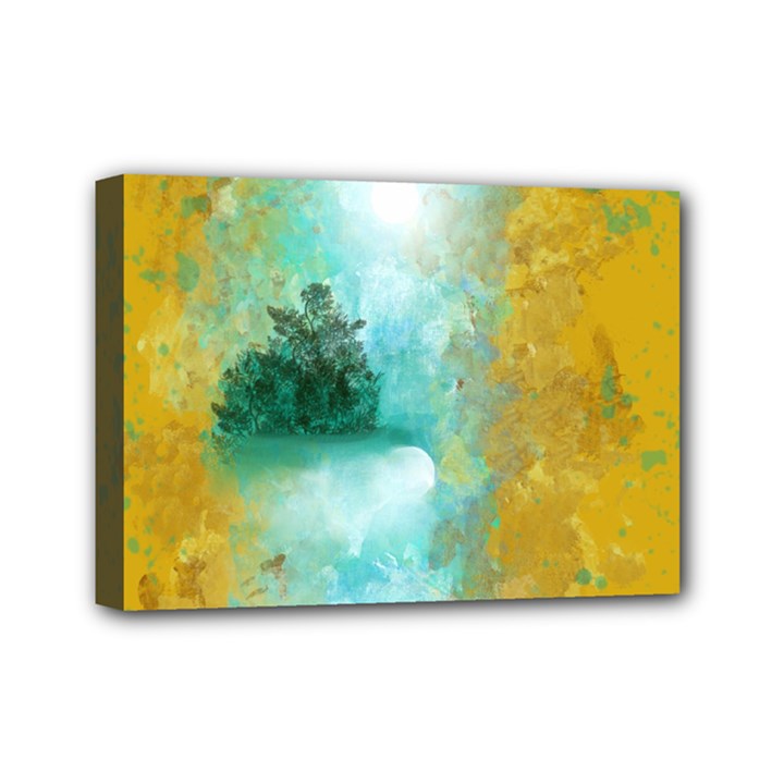 Turquoise River Mini Canvas 7  x 5 