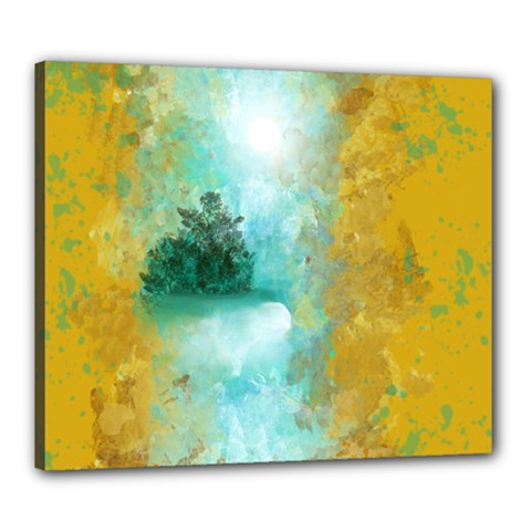 Turquoise River Canvas 24  X 20  by digitaldivadesigns